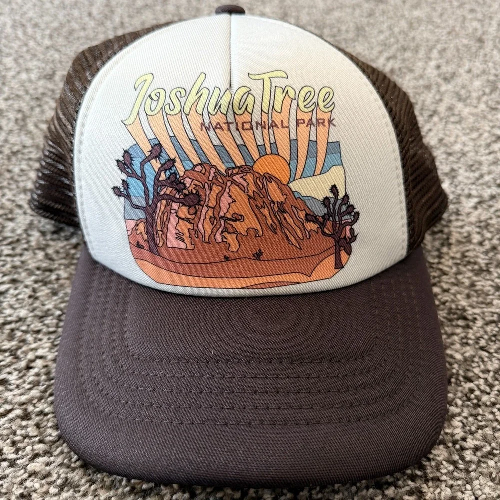Joshua Tree Mesh Hat National Park Foundation Brown Adjustable BOX SHIPPED